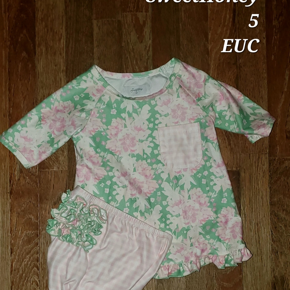 🌸 SweetHoney Floral Lounge Set | Size 5 EUC 🌿💗